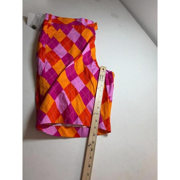*NWT* Loudmouth RASPBERRY SUREBET Golf Shorts Size 40 Argyle - Picture 5 of 5